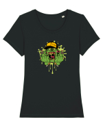 Hip-Hop Zombie Tricou mânecă scurtă guler larg fitted Damă Expresser