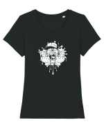 Hip-Hop Zombie Tricou mânecă scurtă guler larg fitted Damă Expresser