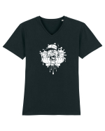 Hip-Hop Zombie Tricou mânecă scurtă guler V Bărbat Presenter
