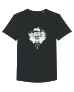 Hip-Hop Zombie Tricou mânecă scurtă guler larg Bărbat Skater