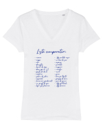 Lista cumparaturi Tricou mânecă scurtă guler V Damă Evoker