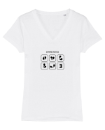 Comma sutra Tricou mânecă scurtă guler V Damă Evoker