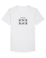 Comma sutra Tricou mânecă scurtă guler larg Bărbat Skater