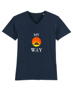 Tricou MY WAY  Tricou mânecă scurtă guler V Bărbat Presenter