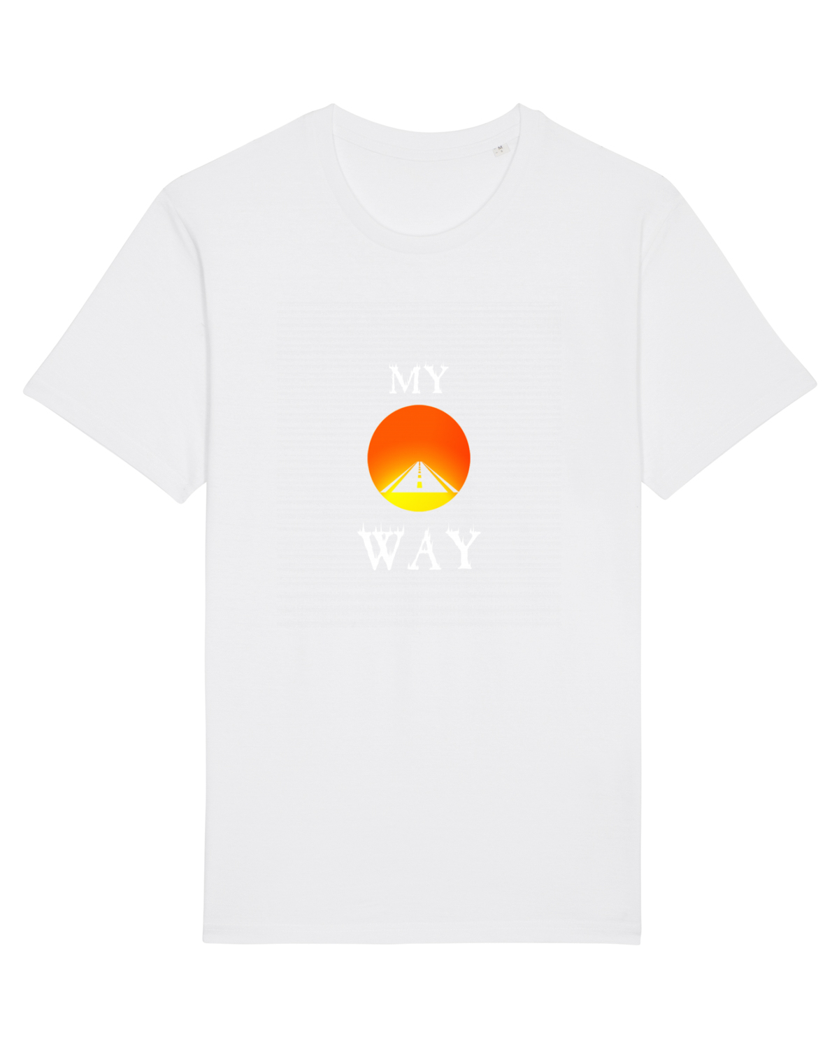 Tricou mânecă scurtă Unisex Rocker White