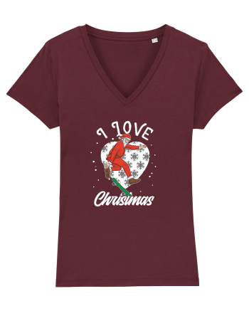 I Love Christmas ! Burgundy