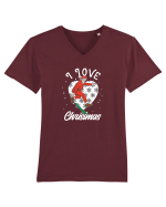 I Love Christmas ! Tricou mânecă scurtă guler V Bărbat Presenter