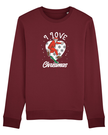 I Love Christmas ! Burgundy
