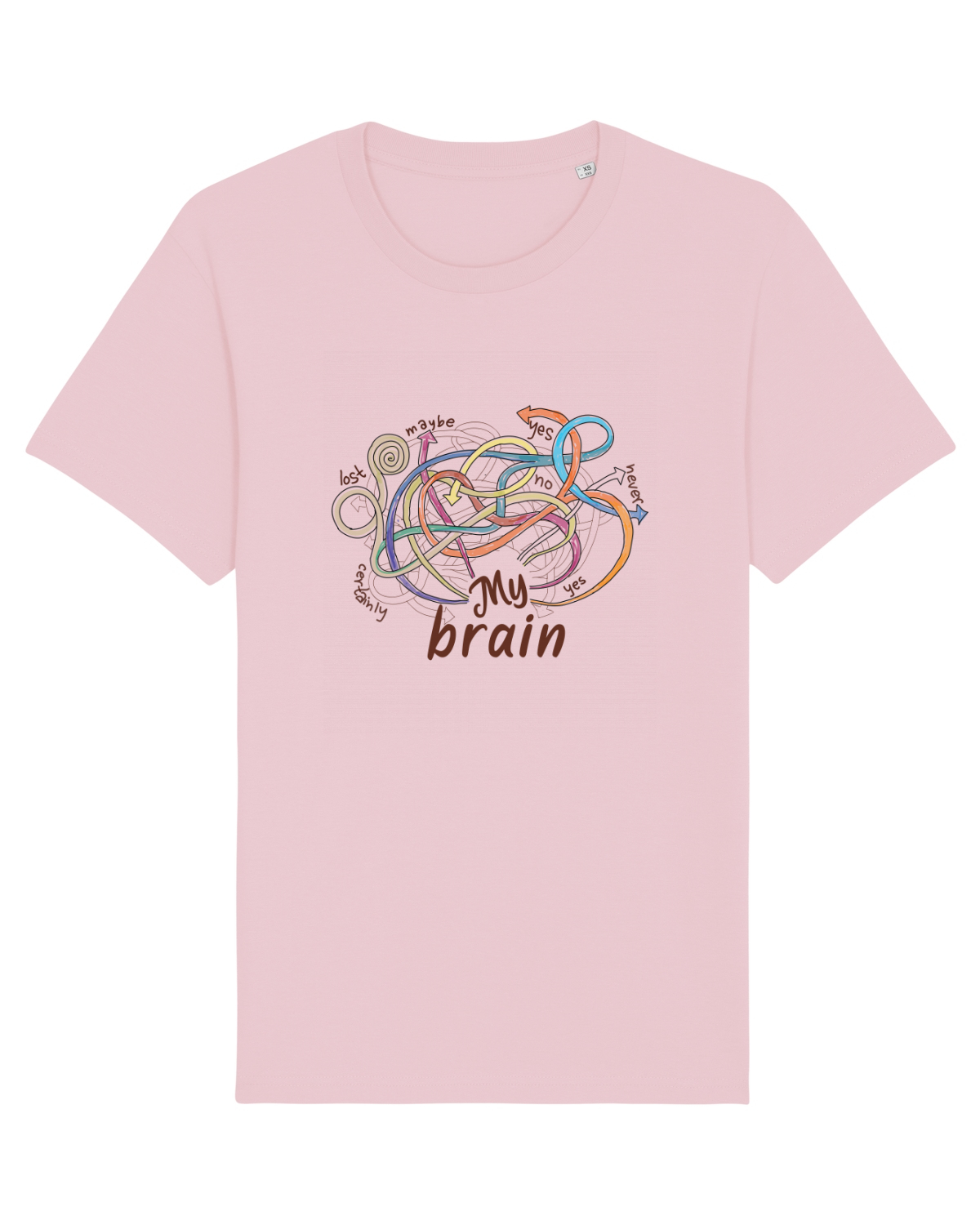 Tricou mânecă scurtă Unisex Rocker Cotton Pink