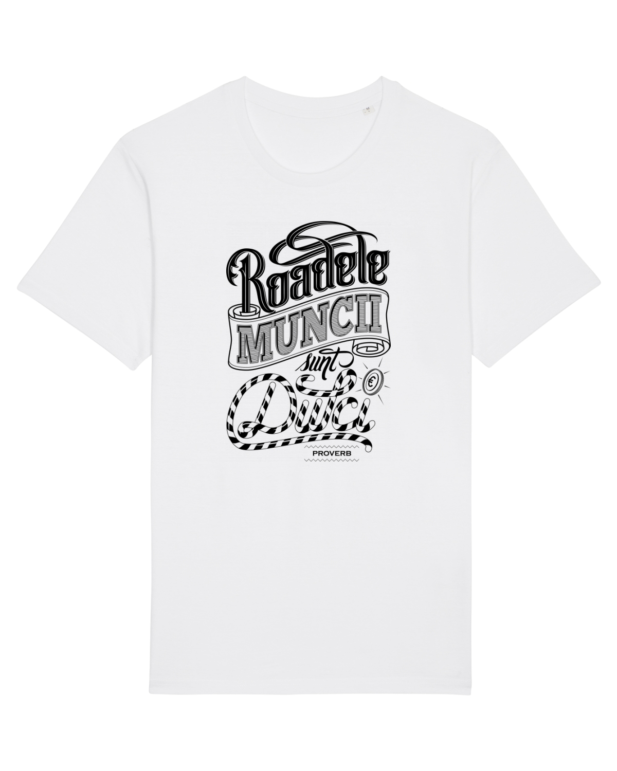 Tricou mânecă scurtă Unisex Rocker White