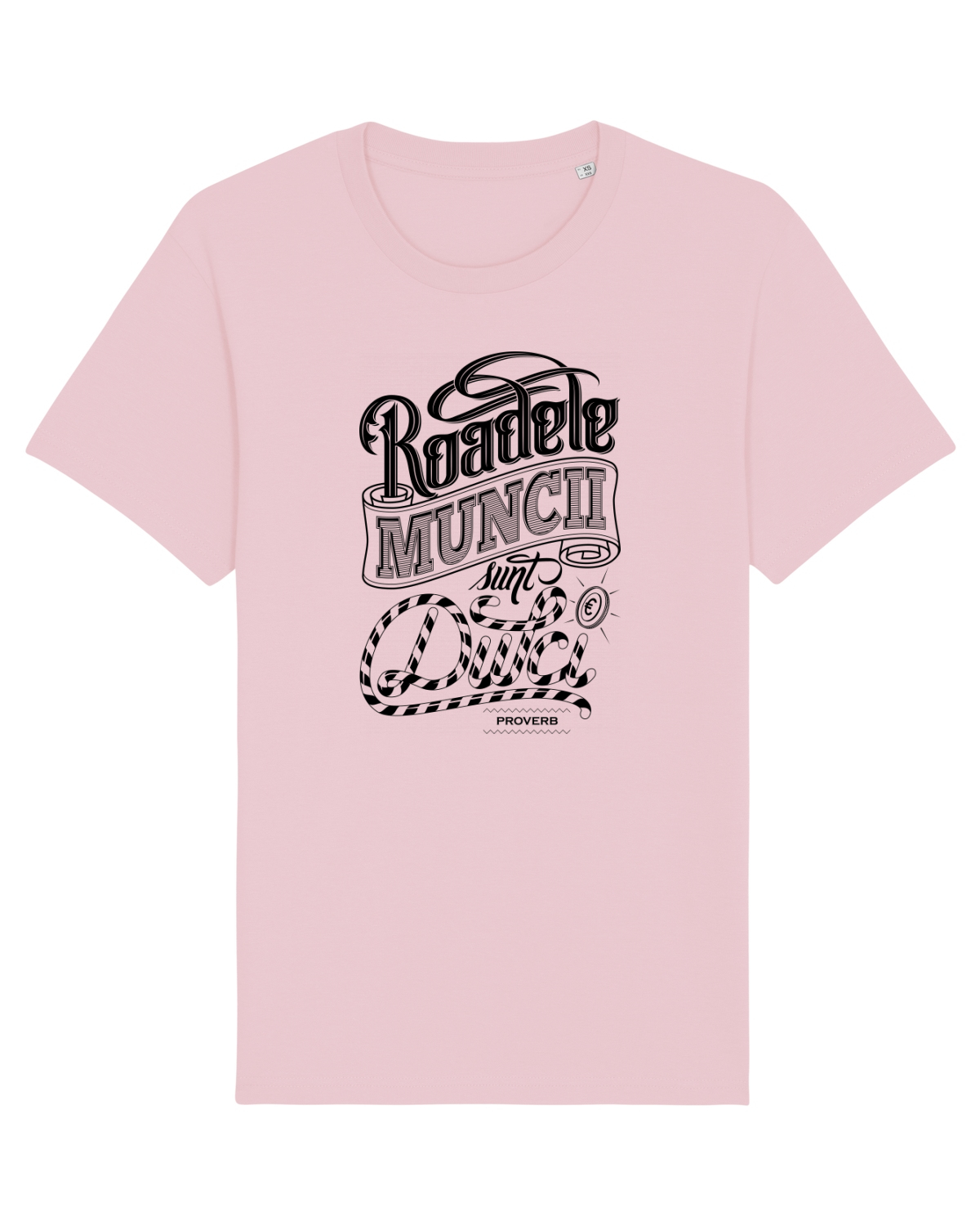 Tricou mânecă scurtă Unisex Rocker Cotton Pink