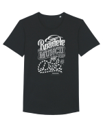 Proverb românesc alb Tricou mânecă scurtă guler larg Bărbat Skater