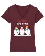 Oameni de zăpadă Tricou mânecă scurtă guler V Damă Evoker