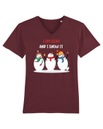 Oameni de zăpadă Tricou mânecă scurtă guler V Bărbat Presenter