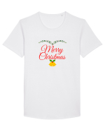 Merry Christmas Tricou mânecă scurtă guler larg Bărbat Skater