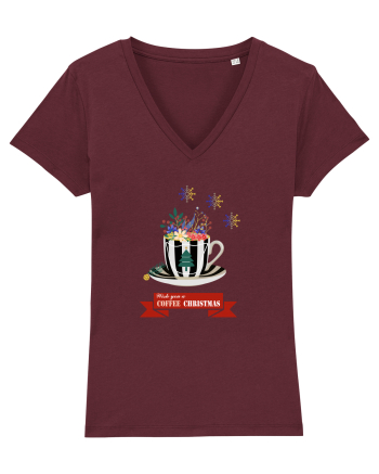 Coffee Christmas  Burgundy