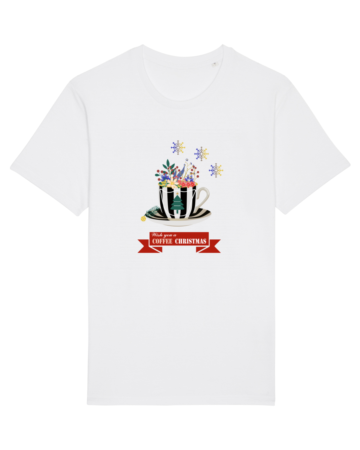 Tricou mânecă scurtă Unisex Rocker White