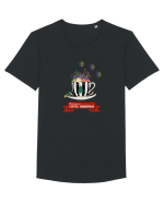 Coffee Christmas  Tricou mânecă scurtă guler larg Bărbat Skater