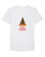 Merry Christmas! Tricou mânecă scurtă guler larg Bărbat Skater