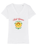 Spiritul sarbatorilor Tricou mânecă scurtă guler V Damă Evoker