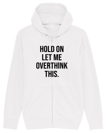 Overthinking - scris negru White