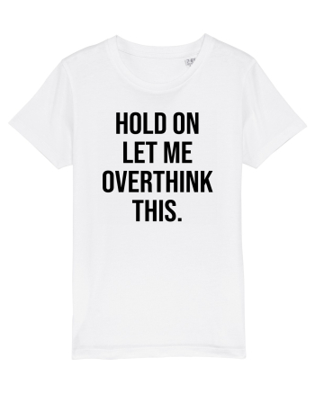 Overthinking - scris negru White