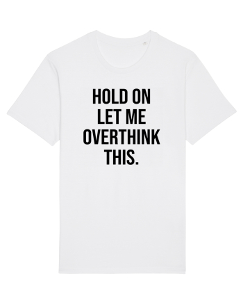 Overthinking - scris negru White