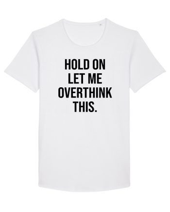Overthinking - scris negru White