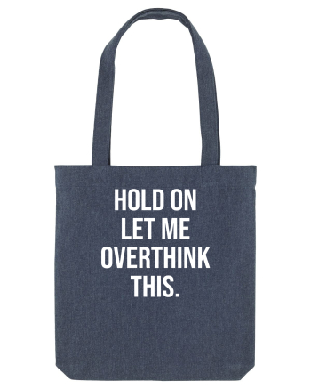 Overthinking - scris alb Midnight Blue