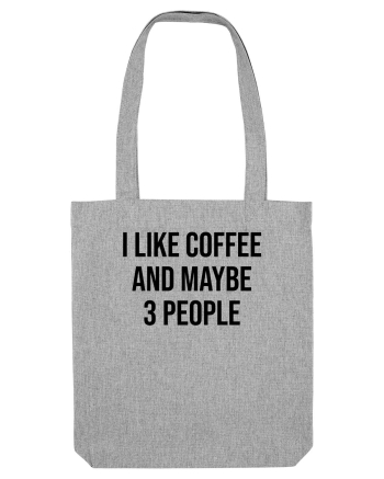 I like coffee - negru Heather Grey