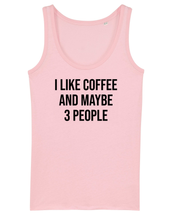 I like coffee - negru Cotton Pink