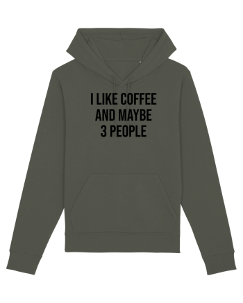 I like coffee - negru Khaki