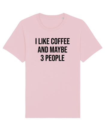 I like coffee - negru Cotton Pink