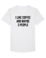 I like coffee - negru Tricou mânecă scurtă guler larg Bărbat Skater
