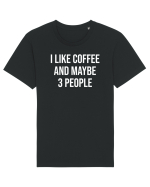 I like coffee - alb Tricou mânecă scurtă Unisex Rocker