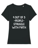 Math problems Tricou mânecă scurtă guler larg fitted Damă Expresser