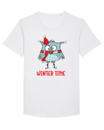 Timp de iarnă Tricou mânecă scurtă guler larg Bărbat Skater