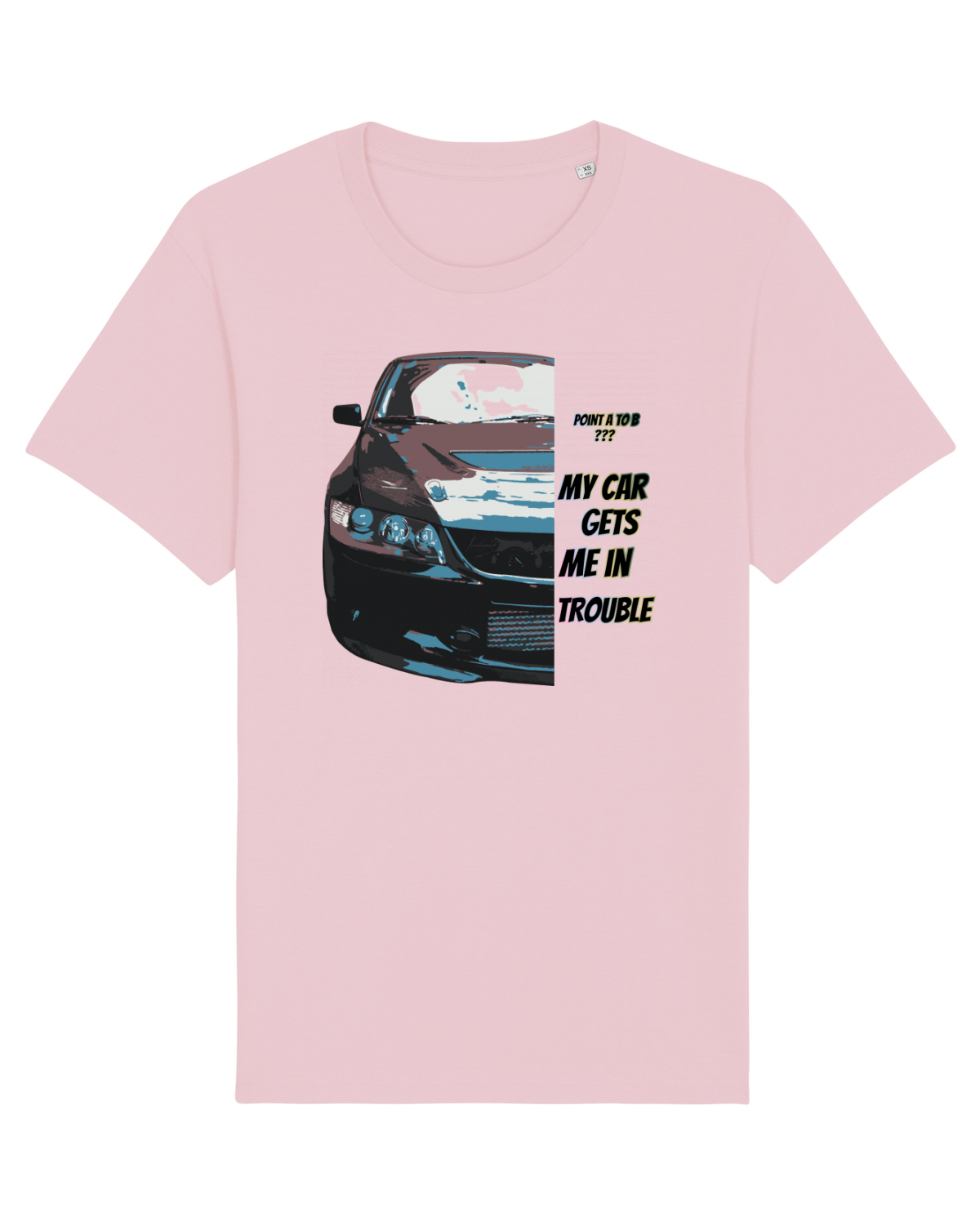 Tricou mânecă scurtă Unisex Rocker Cotton Pink