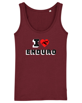 I Love Enduro Burgundy