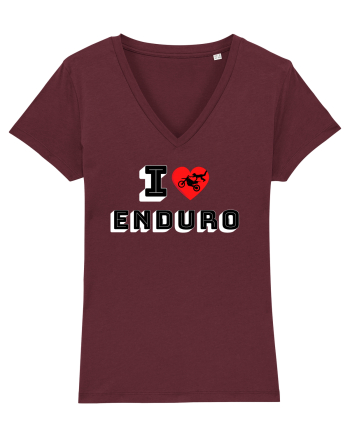 I Love Enduro Burgundy