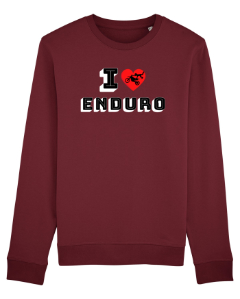 I Love Enduro Burgundy