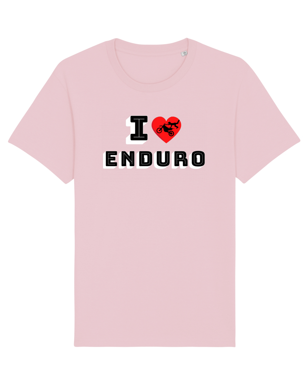 Tricou mânecă scurtă Unisex Rocker Cotton Pink