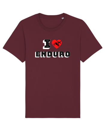 I Love Enduro Burgundy