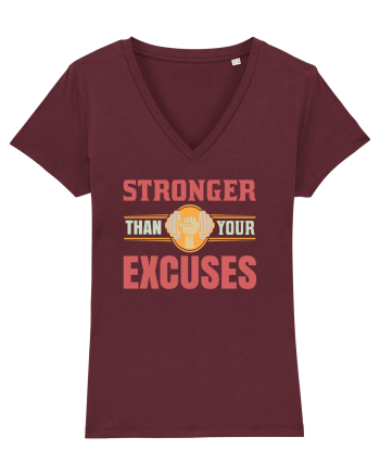 Stronger Than Your Excuses Burgundy