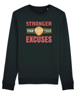 Stronger Than Your Excuses Bluză mânecă lungă Unisex Rise