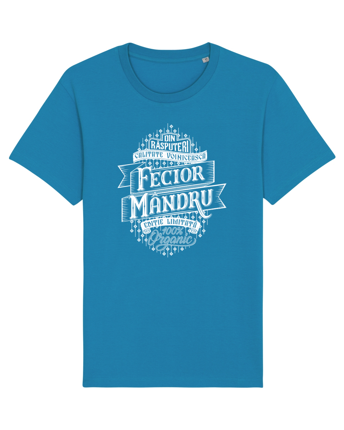 Tricou mânecă scurtă Unisex Rocker Azur