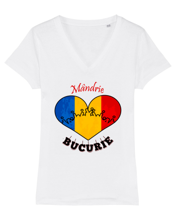 Tricolor România White