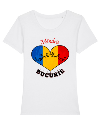 Tricolor România White