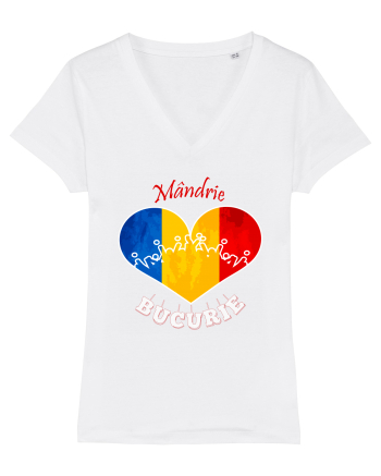 Tricolor România White
