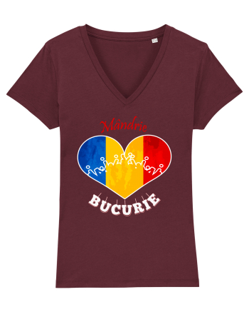 Tricolor România Burgundy